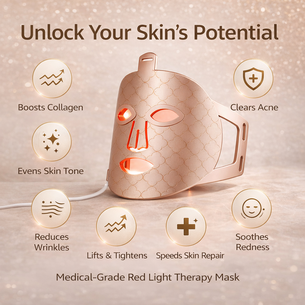 LumaGlow Pro - LED Light Therapy Face Mask