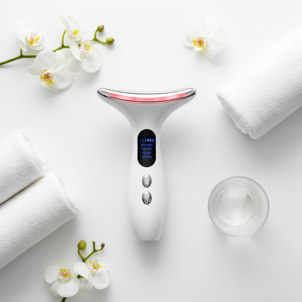 Flat lay con elementos spa